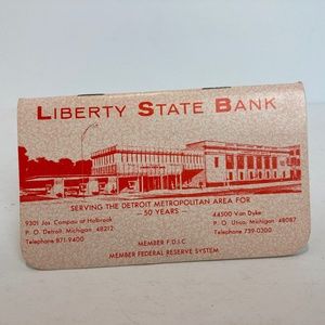 Vintage pocket memo advertising notebook unused